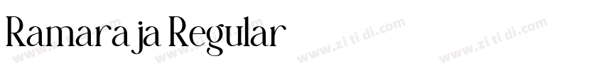 Ramaraja Regular字体转换 Ramaraja Regular字体转换